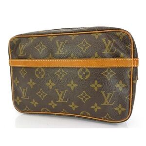 Louis Vuitton Monogram Toiletry Bag in Brown and Gold